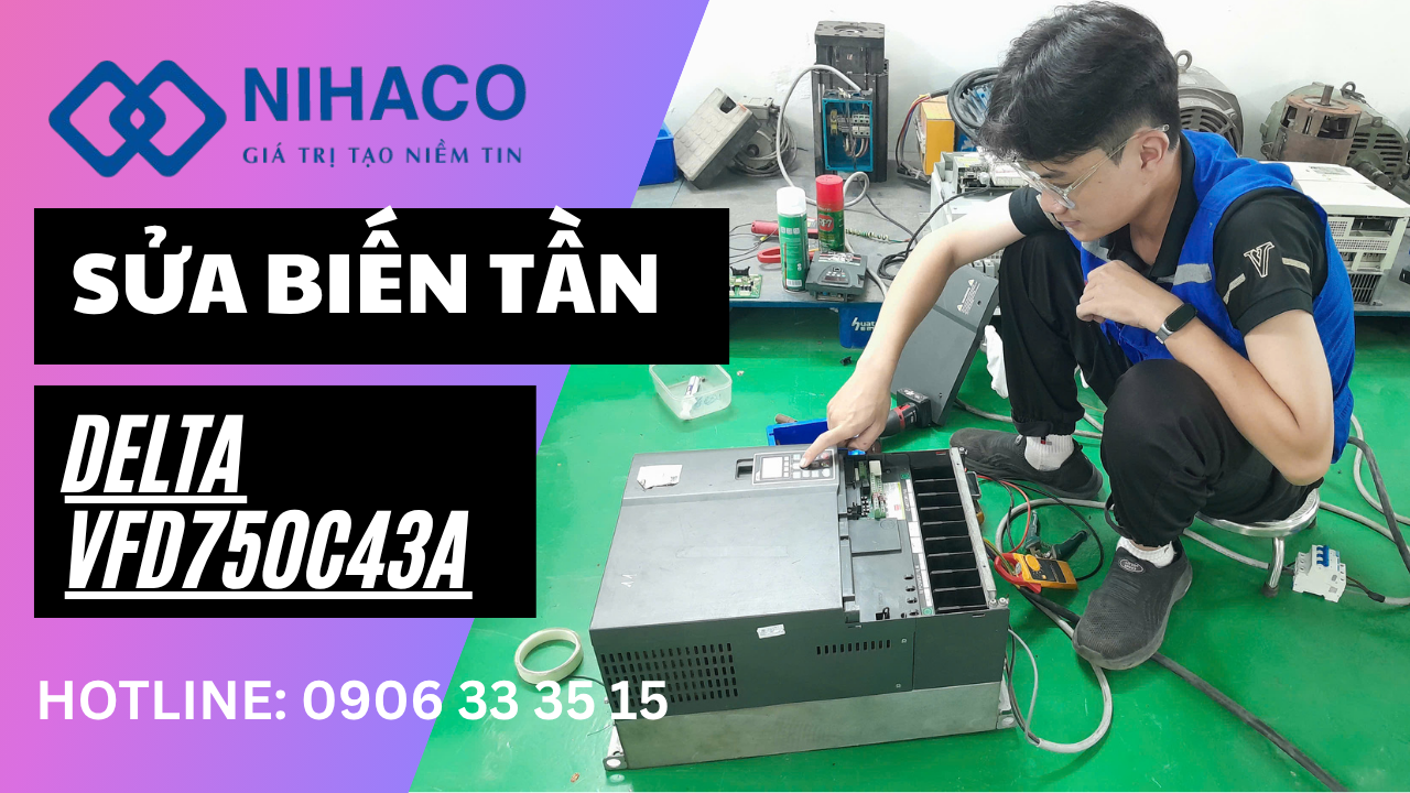 Sửa biến tần Delta VFD750VL43A-J lỗi quá nhiệt IGBT tại Hải Phòng