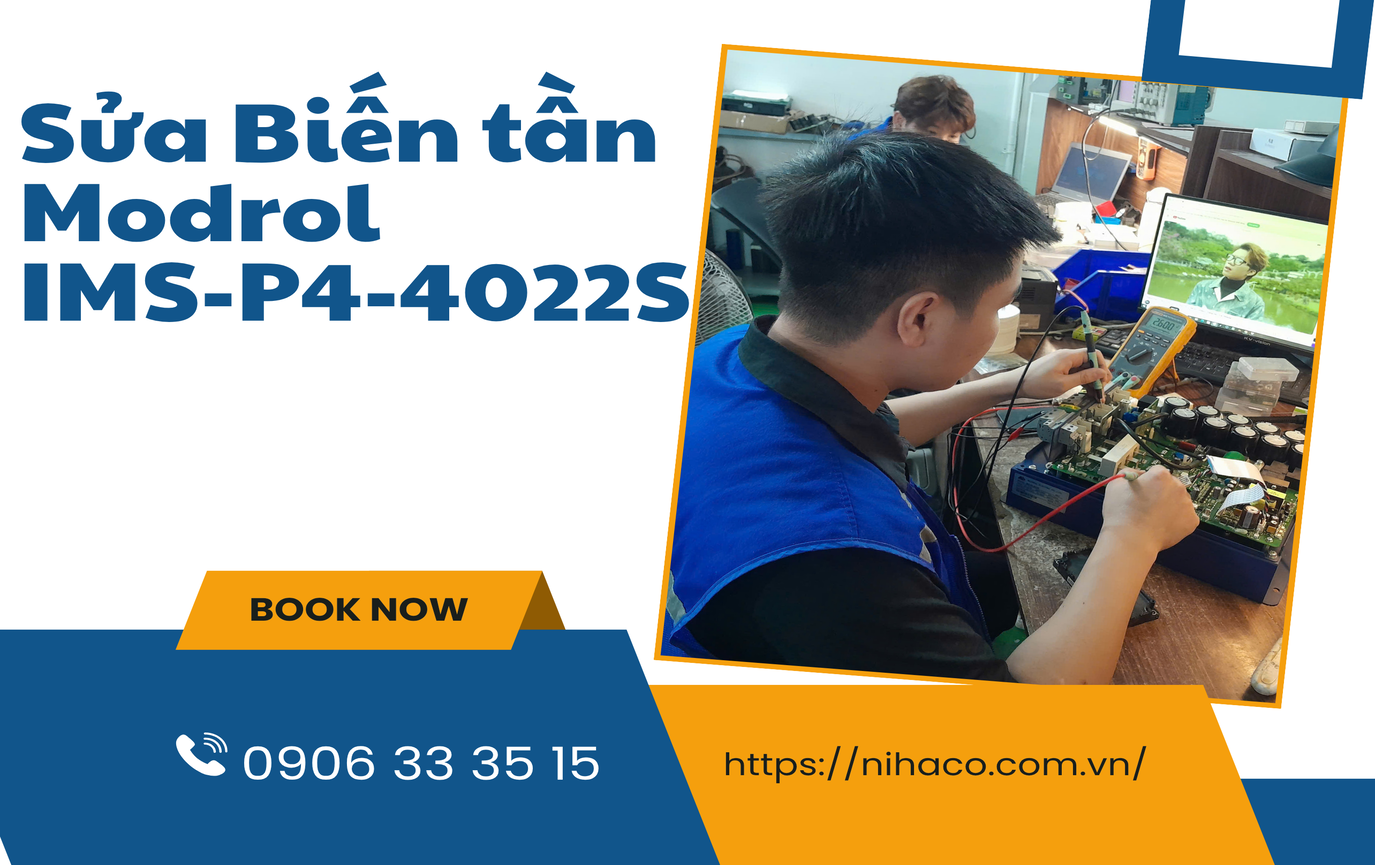 Sửa biến tần Modrol IMS-P4-4022S lỗi chết công suất tại Hải Phòng