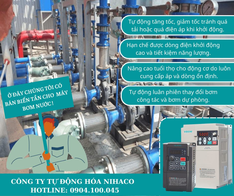 GIẢI PHÁP BIẾN TẦN CHO MÁY BƠM NƯỚC