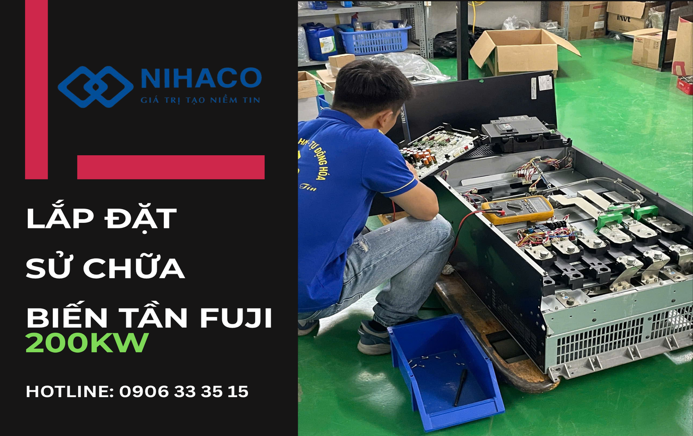 Sửa biến tần Fuji 200kw lỗi mạch đo lường dòng điện