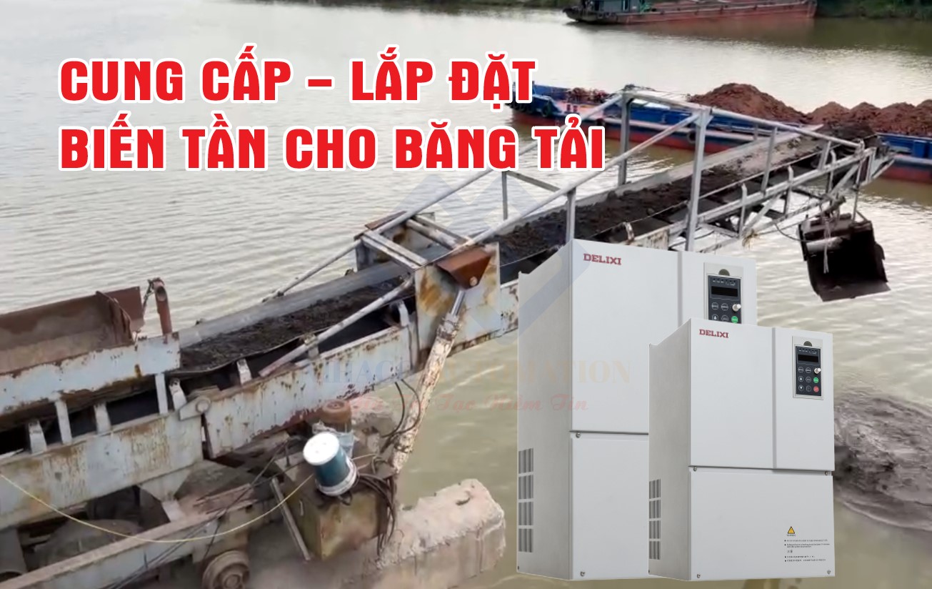 DỰ ÁN LẮP ĐẶT BIẾN TẦN DELIXI E102 CHO BĂNG TẢI CÁT TẠI BẮC GIANG