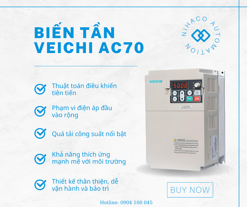 HƯỚNG DẪN CÀI ĐẶT BIẾN TẦN VEICHI AC70 - TIẾNG VIỆT