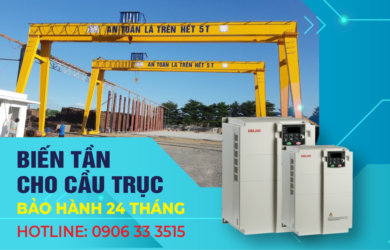 DỰ ÁN: CUNG CẤP & LẮP ĐẶT BIẾN TẦN CHO CẦU TRỤC 5 TẤN - HẢI PHÒNG