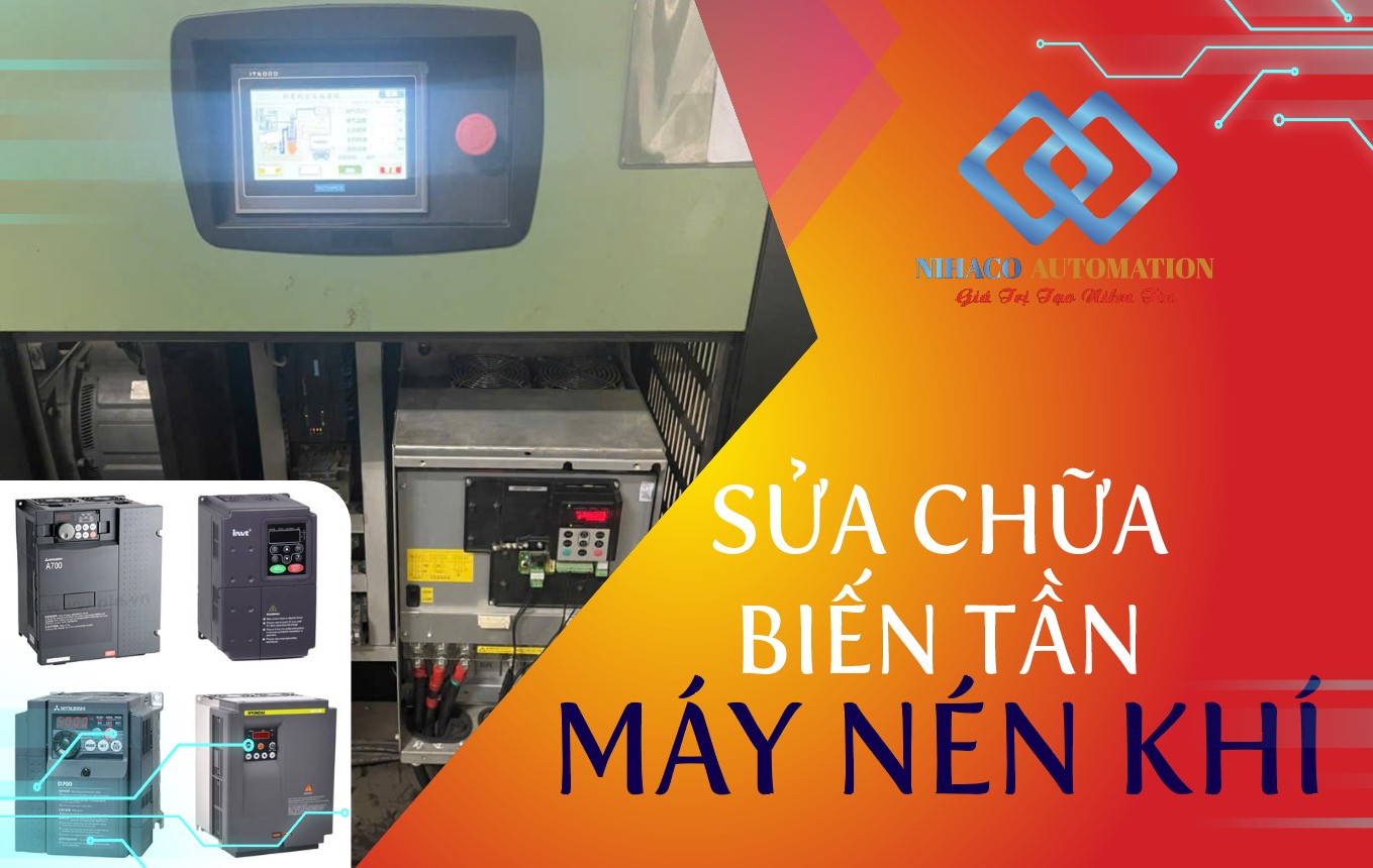 Sửa chữa  biến tần máy nén khí