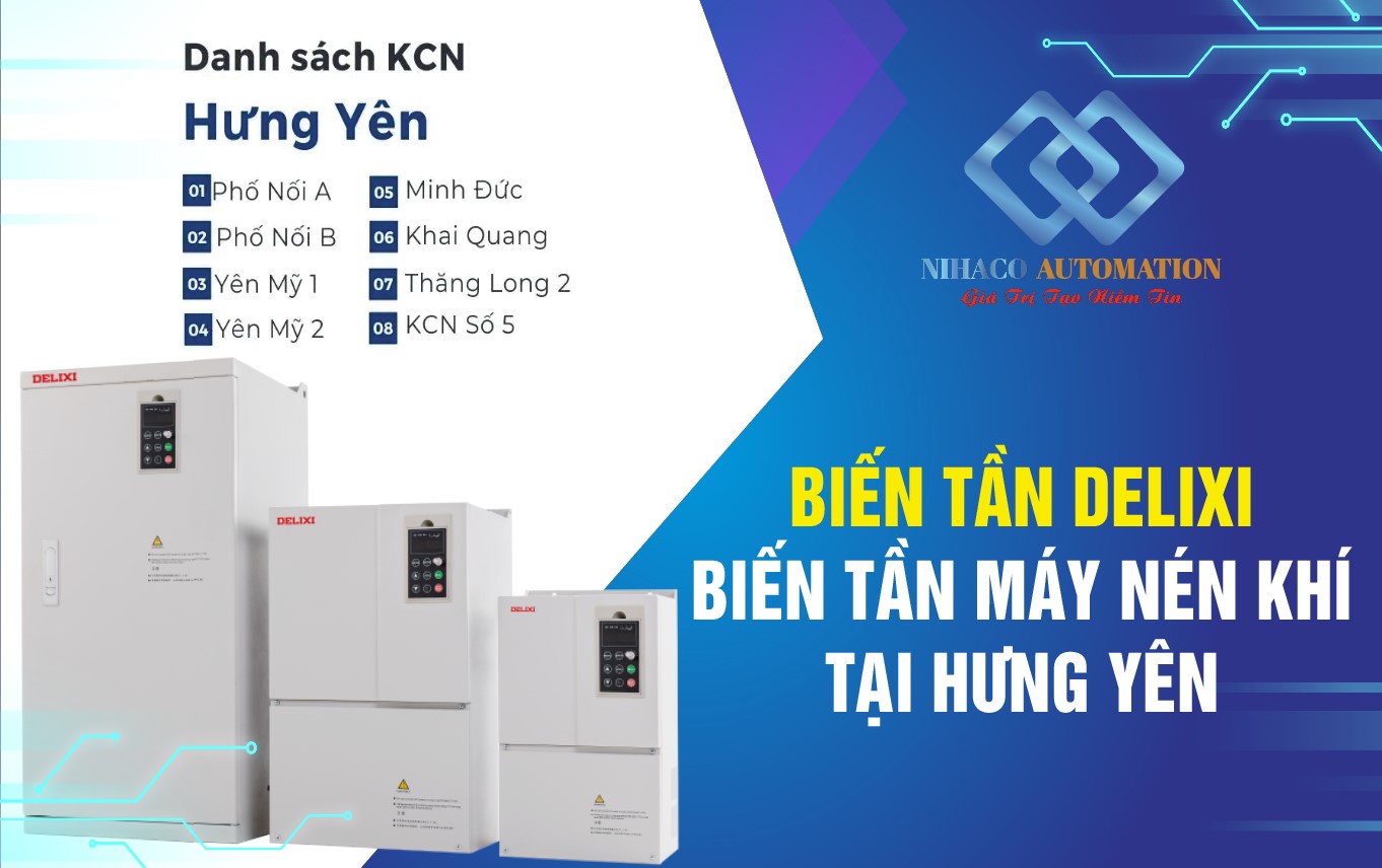 CUNG CẤP – LẮP ĐẶT BIẾN TẦN DELIXI CHO MÁY NÉN KHÍ TẠI HƯNG YÊN