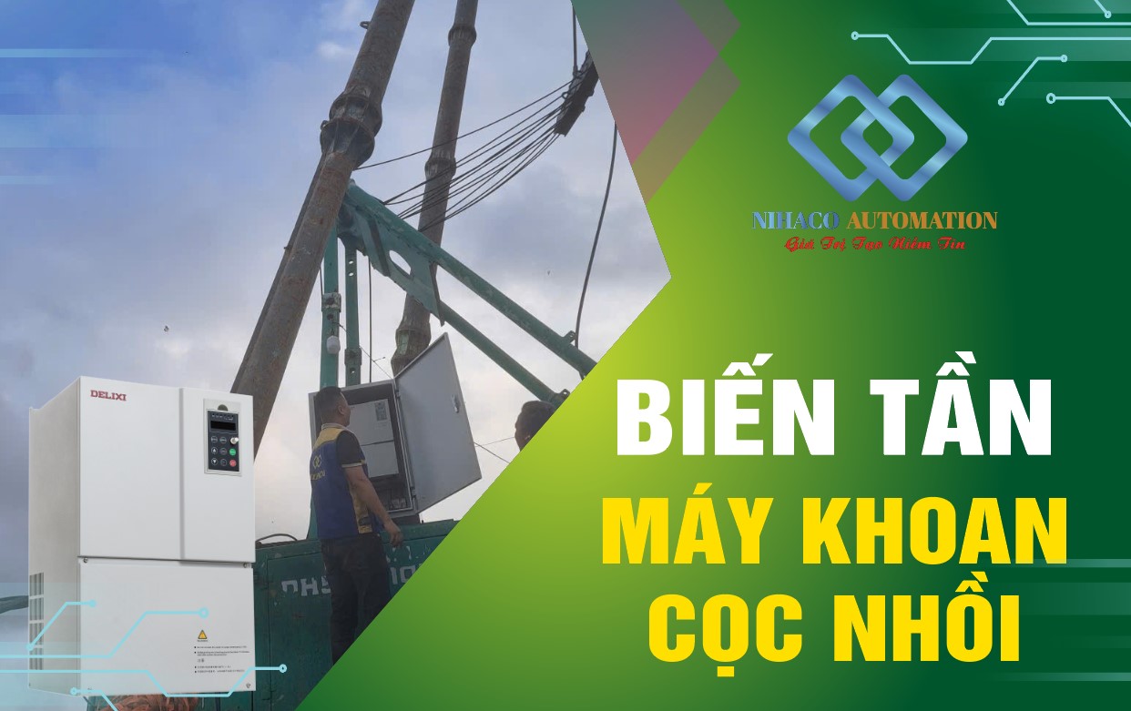 Cung cấp, lắp đặt biến tần cho máy khoan cọc nhồi