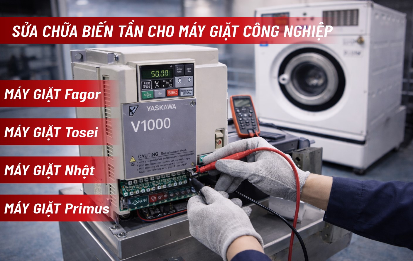 Sửa Chữa Biến Tần Máy Giặt Công Nghiệp
