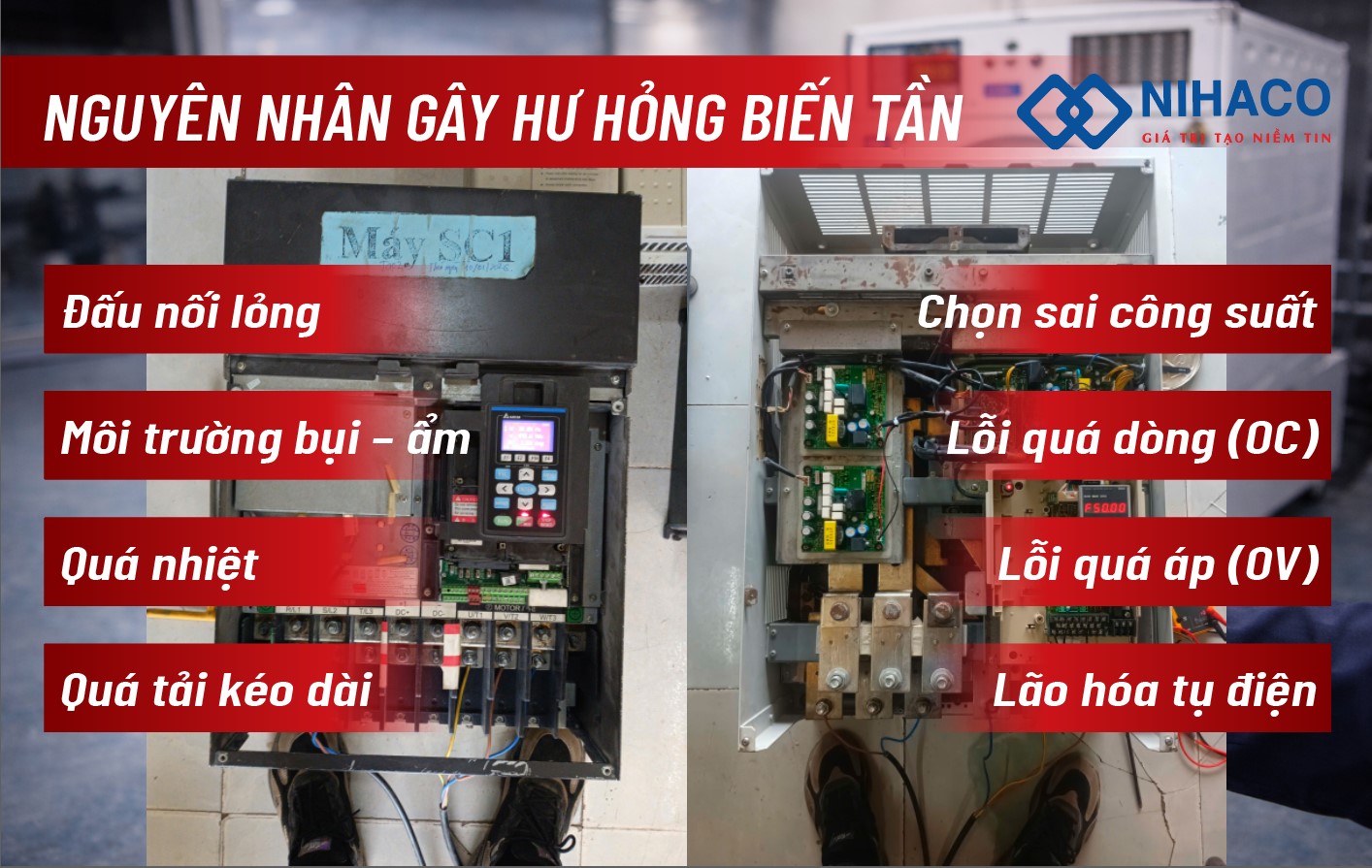 9 Nguyên Nhân Gây Hư Hỏng Biến Tần (VFD) & Giải Pháp Thực Tế