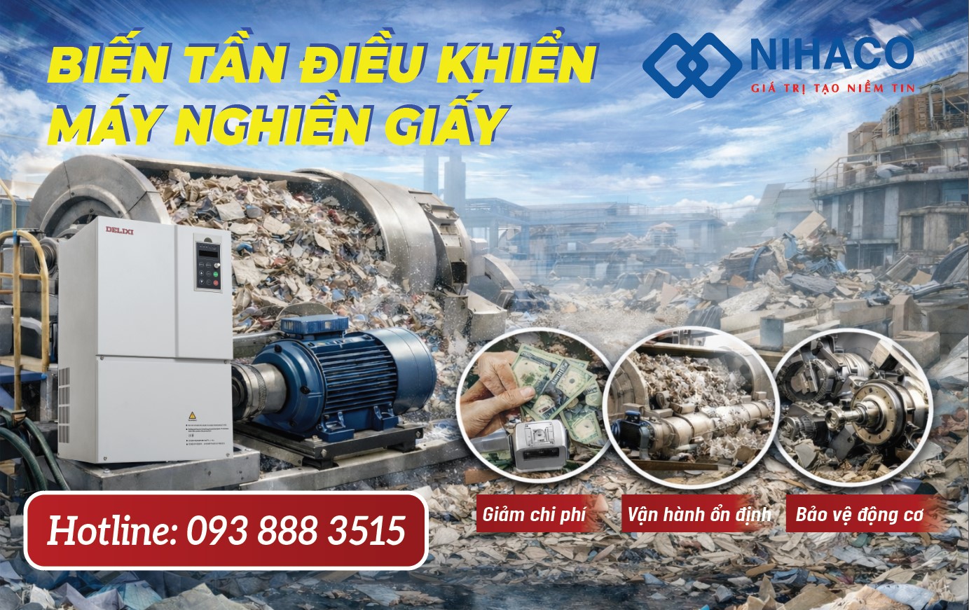 Lắp Đặt Biến Tần Máy Nghiền Giấy Tại Thủy Nguyên - Hải Phòng