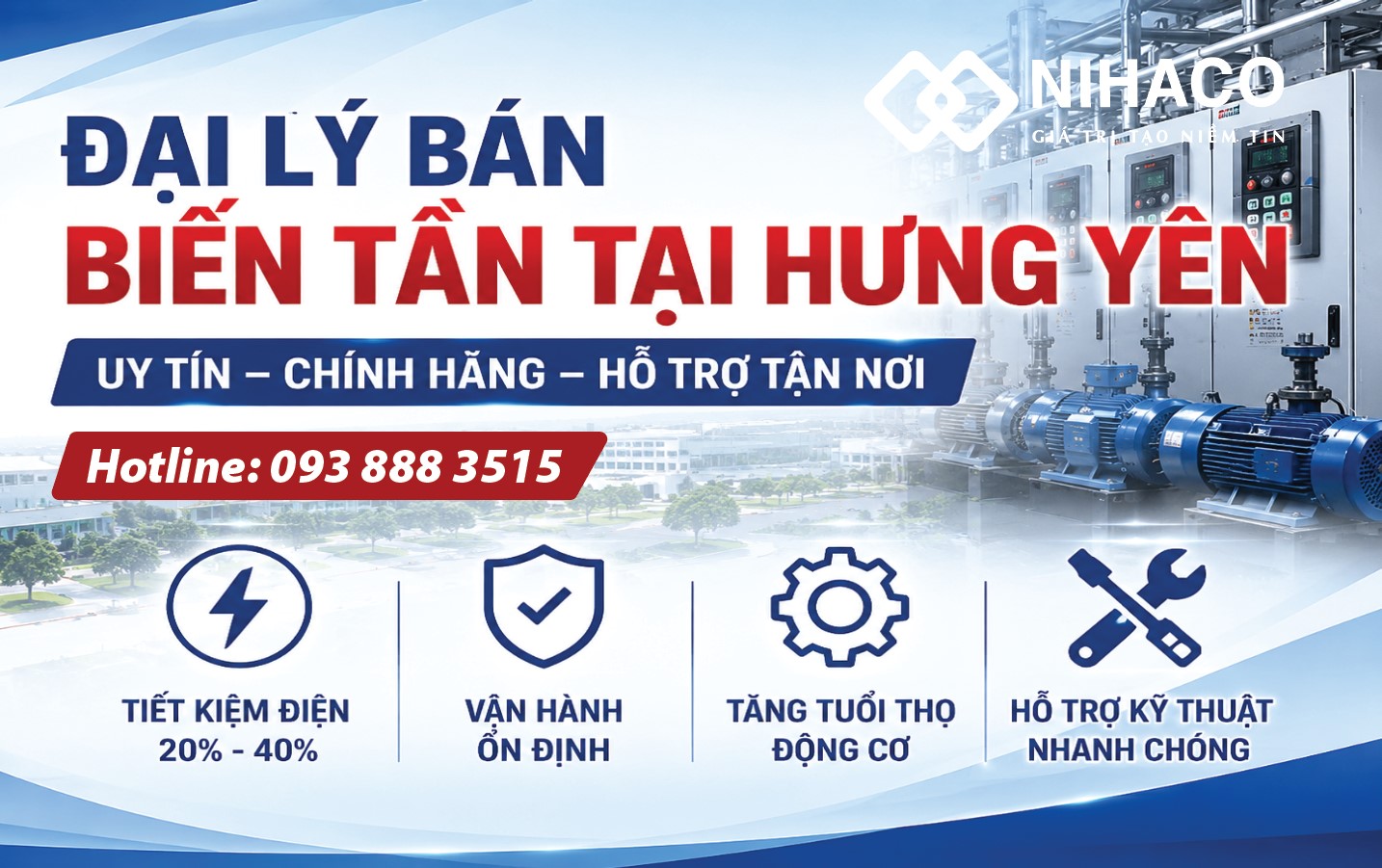 Đại Lý Bán Biến Tần Tại Hưng Yên - Uy Tín, Giá tốt