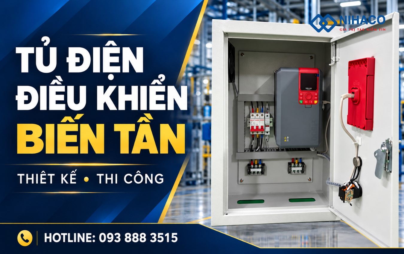 Tủ điện điều khiển biến tần – Thiết kế, thi công