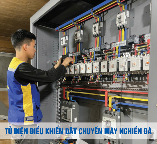 THIẾT KẾ - THI CÔNG TỦ ĐIỀU KHIỂN DÂY CHUYỂN MÁY NGHIỀN ĐÁ