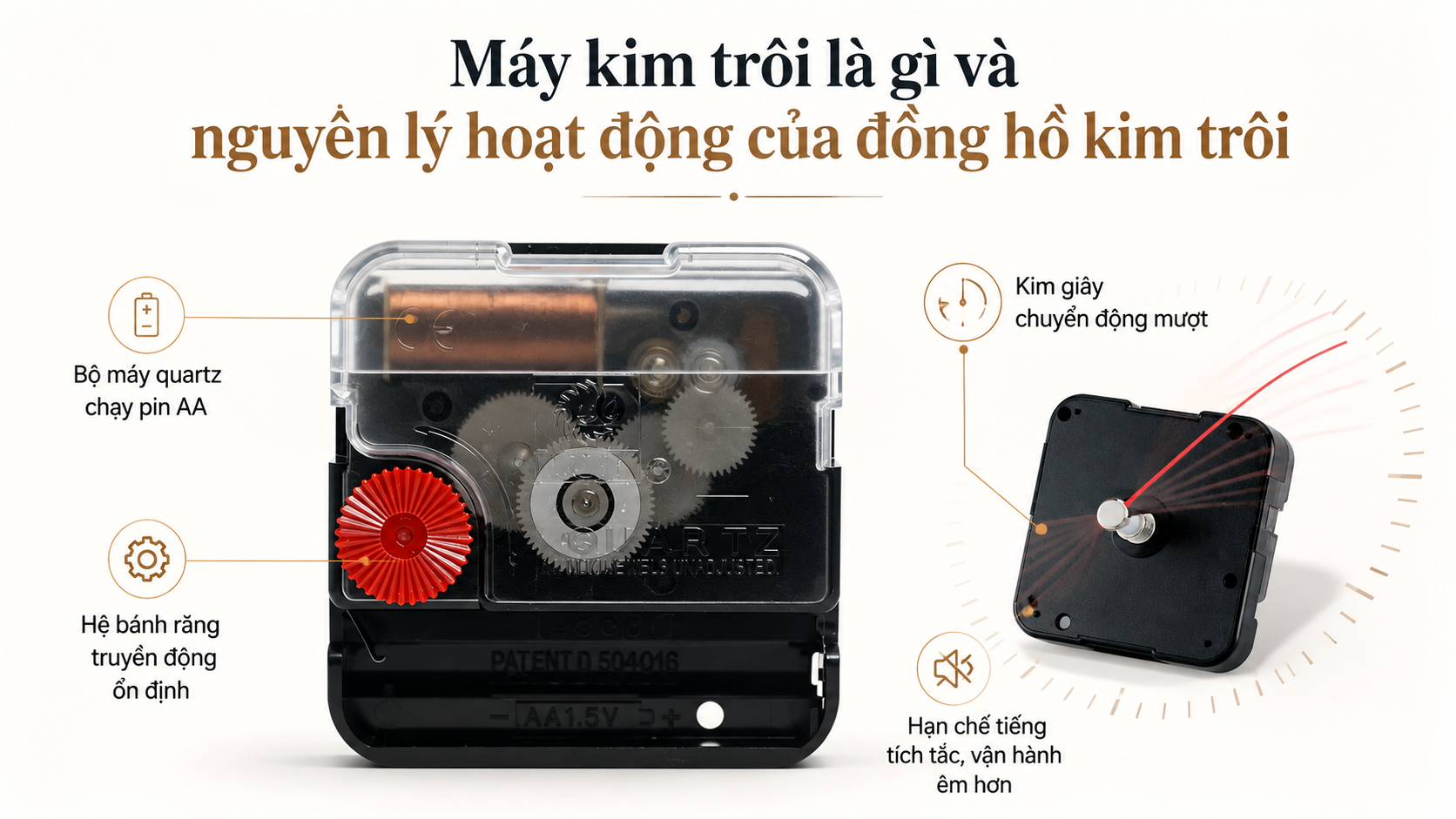 Máy Kim Trôi Là Gì? Vì Sao Đồng Hồ Kim Trôi Chạy Êm Hơn?