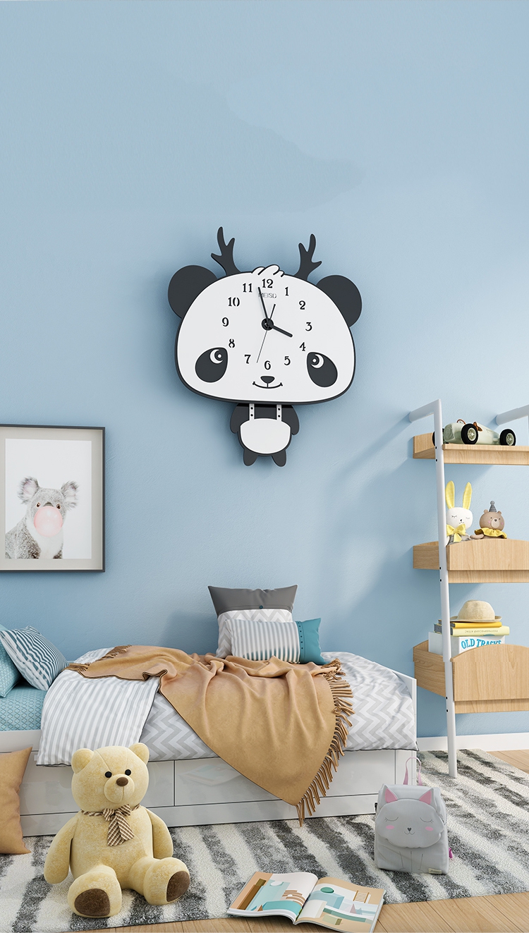 Đồng hồ trang trí phòng ngủ cho bé CL037- gấu cute