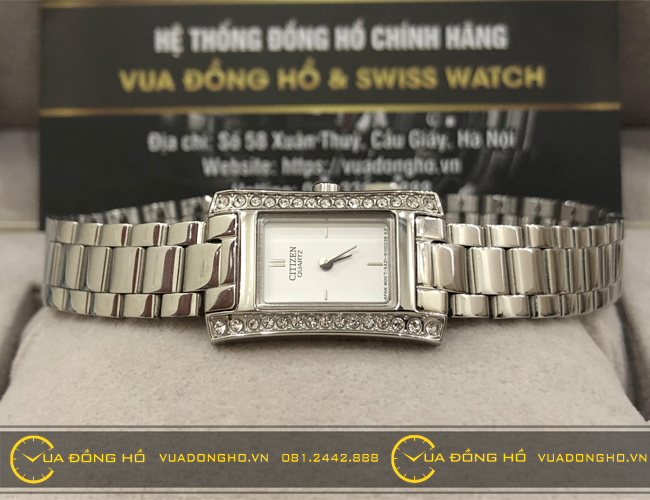 Đồng Hồ Nữ CITIZEN Mặt Vuông Nhỏ Gọn,Máy Quartz, Bảo Hành Pin Trọn Đời - 5