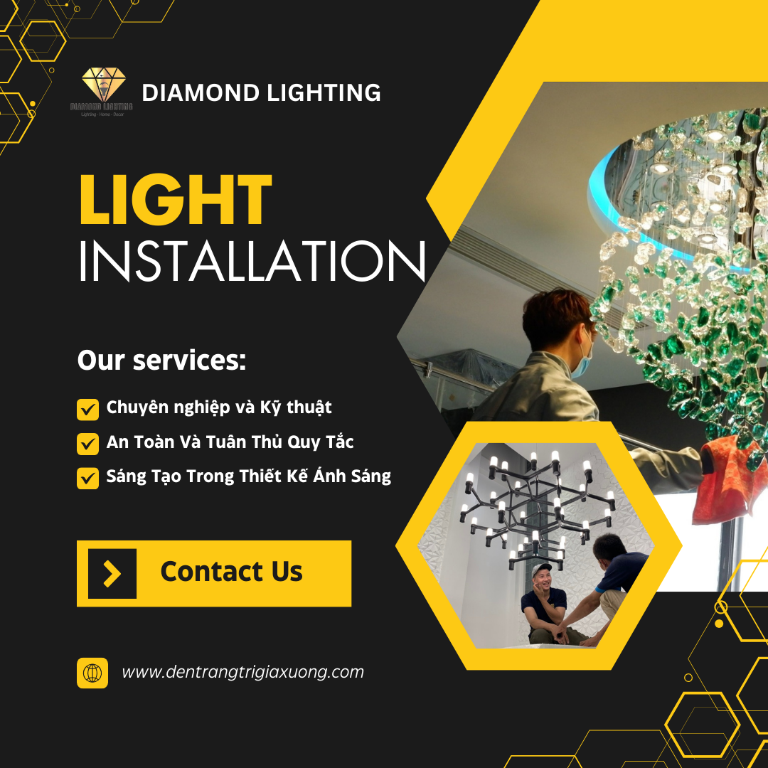 Bí Quyết Lắp Đèn Chùm Pha Lê Đỉnh Cao Từ Diamond Lighting