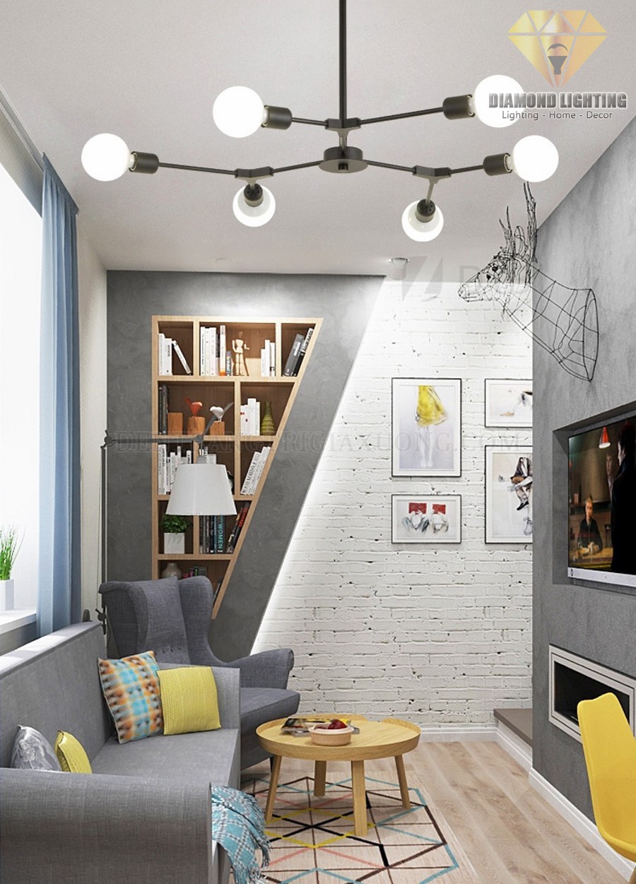 Đèn chùm hiện đại DCH860 thường được lắp đặt ở vị trí trung tâm phòng khách và thường được xem như là nguồn ánh sáng chính để vừa làm đèn chiếu sáng, vừa làm đèn trang trí.