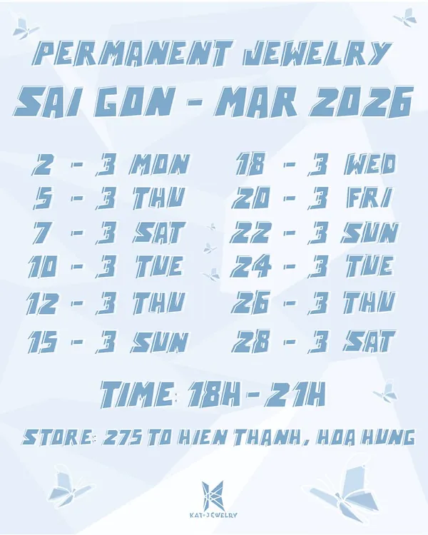 lịch Permanent tháng 3/26