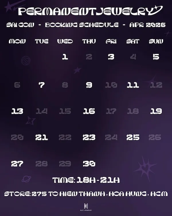 lịch permanent tháng 4-2026