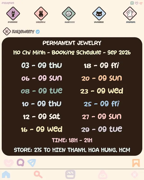 lịch vòng vĩnh cửu tháng 7/2026