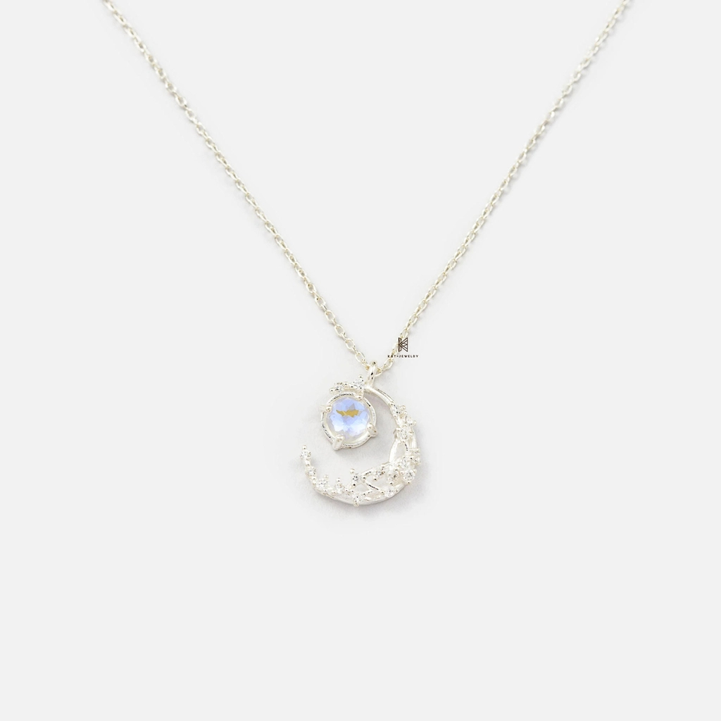 Dây chuyền N CRESENT MOON MULTI GEM OPAL