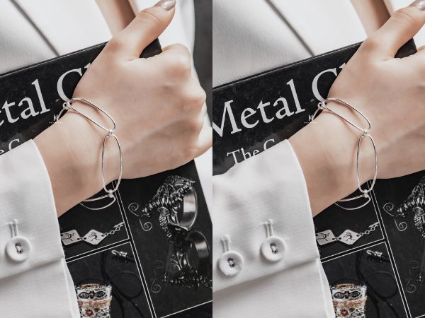 Mẫu vòng tay xích bạc nữ đẹp dễ dàng chiều theo mọi phong cách