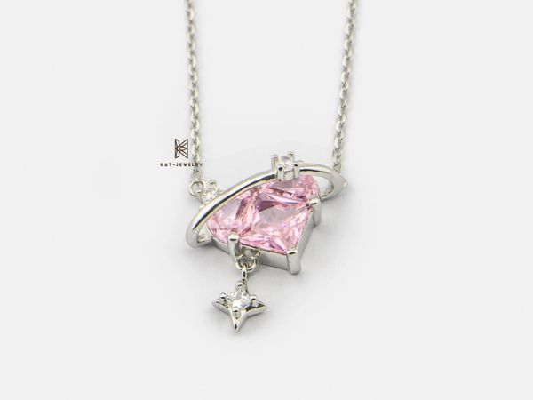 Mẫu dây hình trái tim mang đến sắc hồng mềm mại