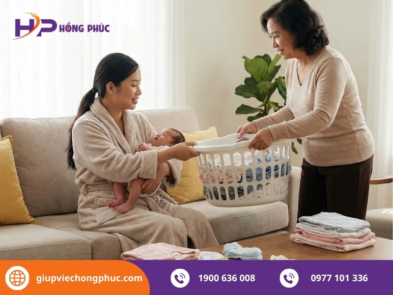 Bà đẻ nên kiêng làm việc nhà bao lâu