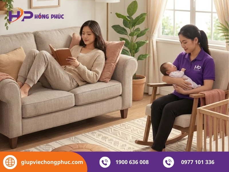 Giải pháp vẹn toàn: Nghỉ ngơi trọn vẹn nhờ Giúp việc Hồng Phúc