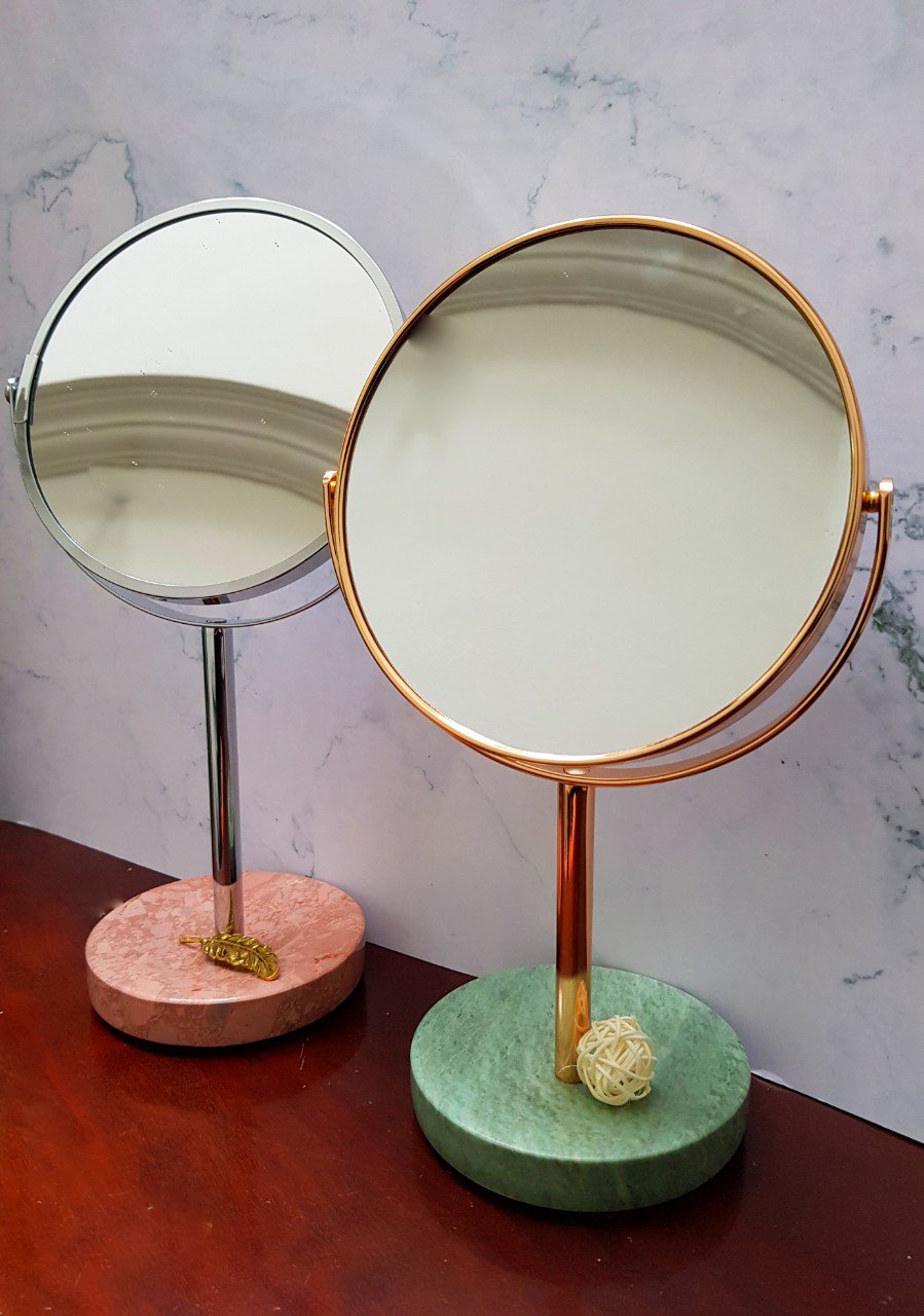 TABLE MIRROR WITH MARBLE BASE VIETNAM STONE IMPORT EXPORT JOINT STOCK