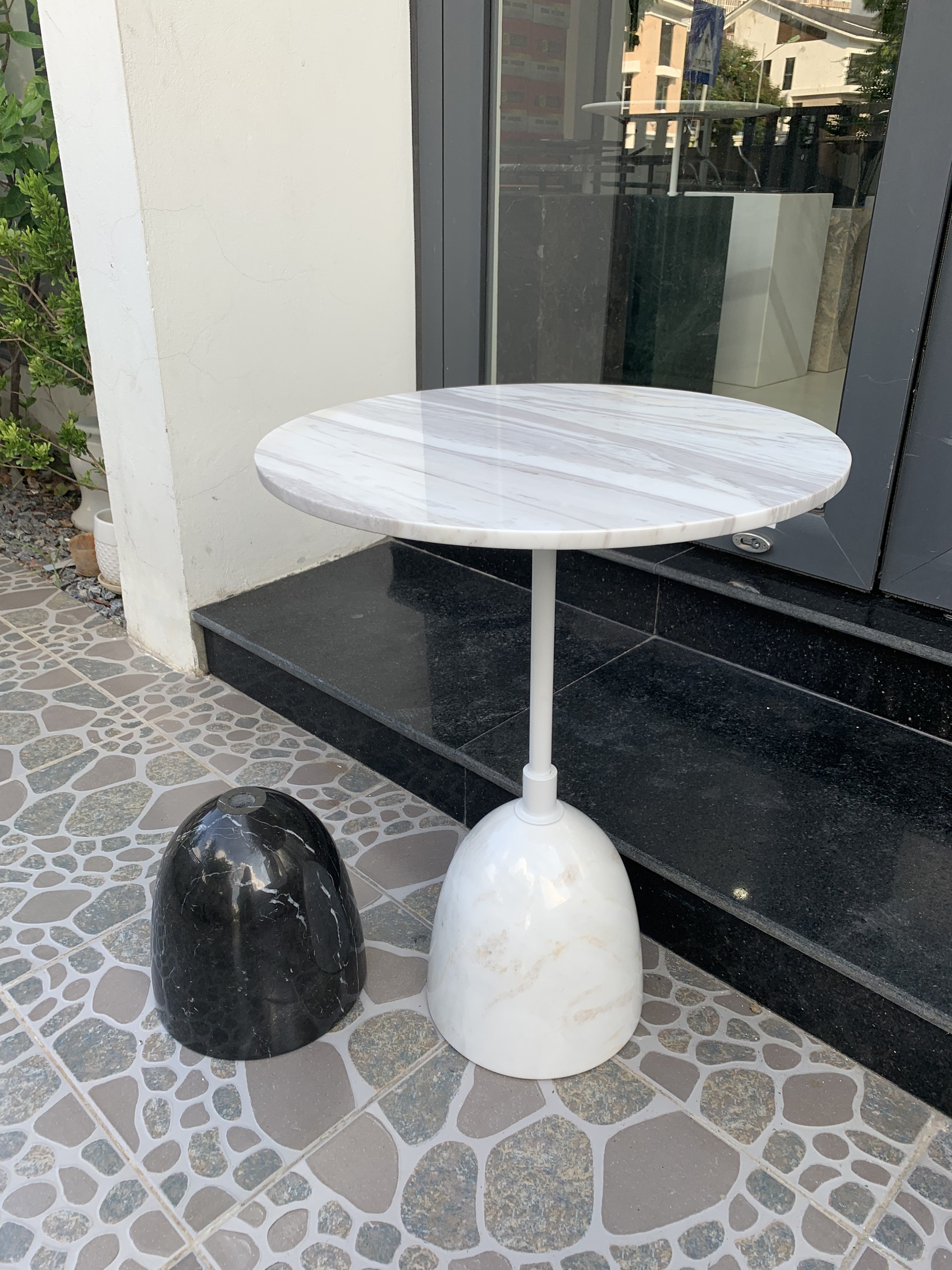 MARBLE SIDE TABLE - T17 - HAPPY EASTER EGG TABLE VIETNAM STONE IMPORT EXPORT JOINT STOCK COMPANY Marble Side Table - T17 - Happy Easter Egg Table Vietnam Stone Import Export Joint Stock Company