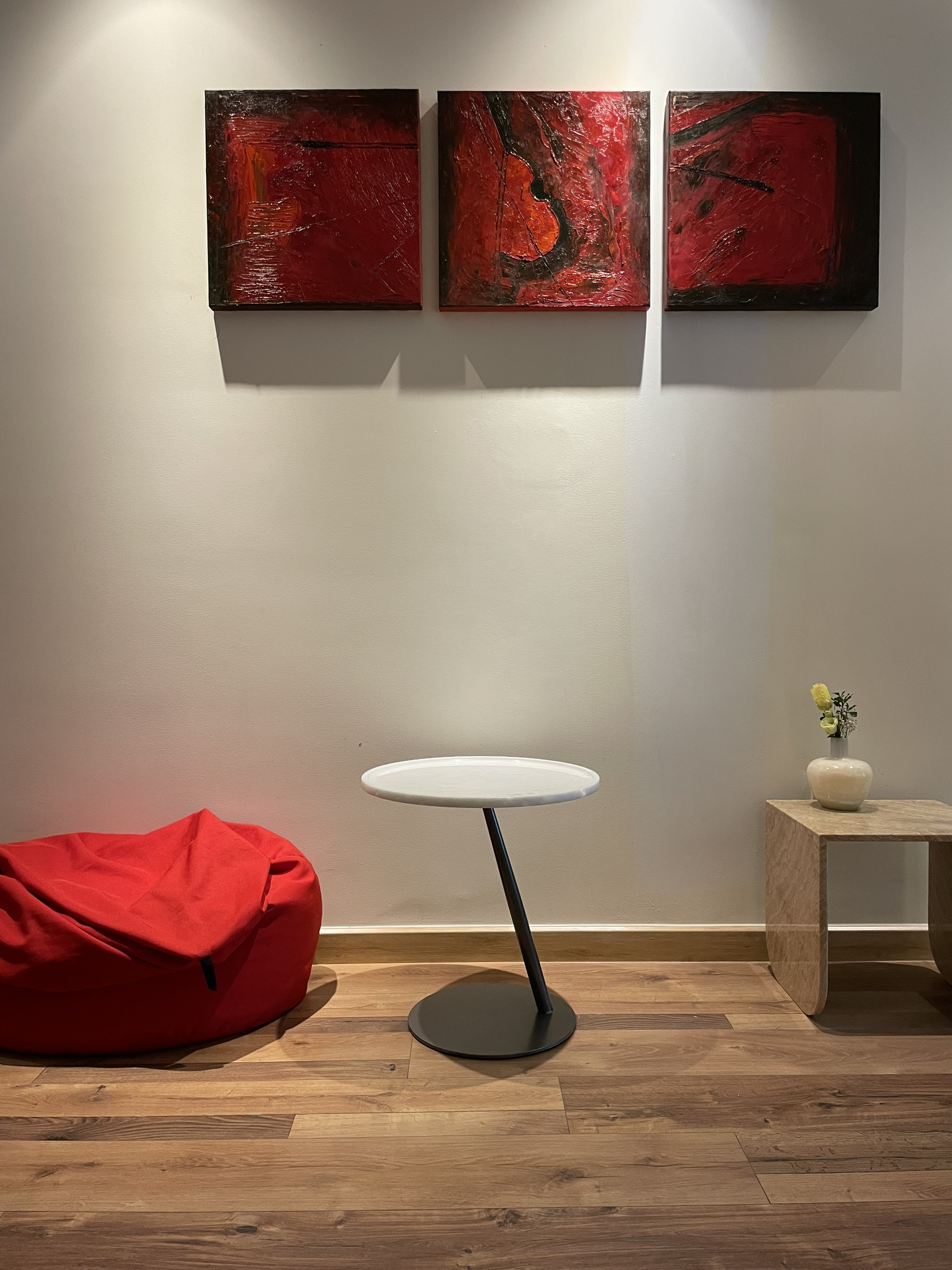 MARBLE ZSHAPED SIDE TABLE MILK WHITE VIETNAM STONE IMPORT EXPORT