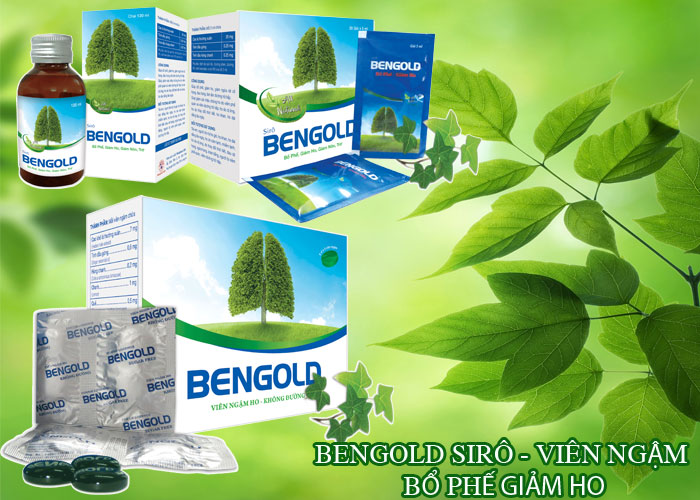 Bengold siro và viên ngậm bổ phế giảm ho