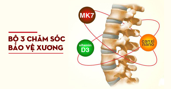 Bộ ba chăm sóc và bảo vệ xương cho người cao tuổi