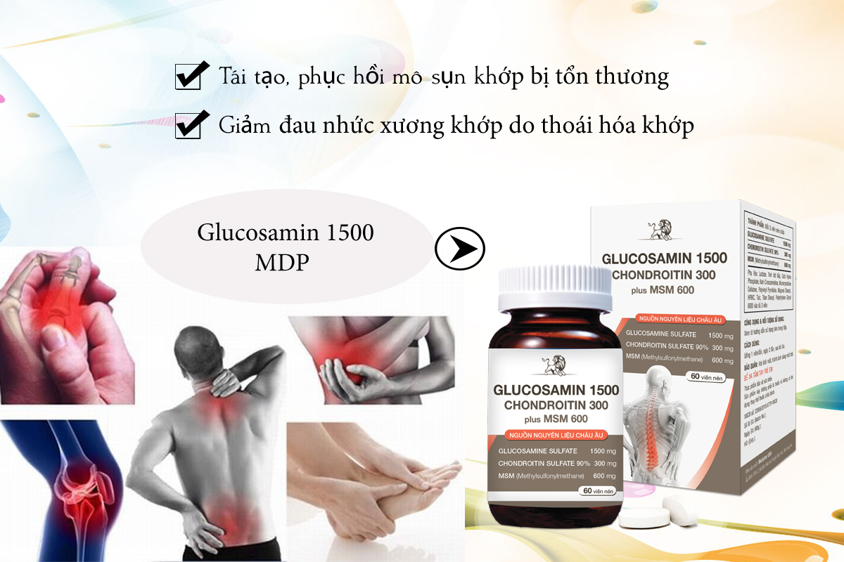 Glucosamin hỗ trợ trị bệnh xương khớp dùng được cho người đau dạ dày