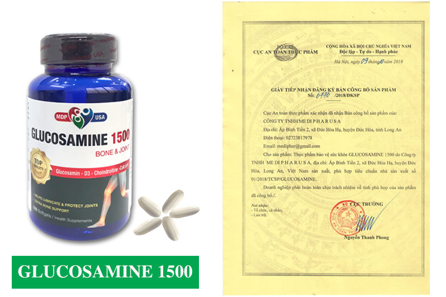 GLUCOSAMINE 1500 - THỰC PHẨM CHỮA XƯƠNG KHỚP TỐT QUẢNG NINH