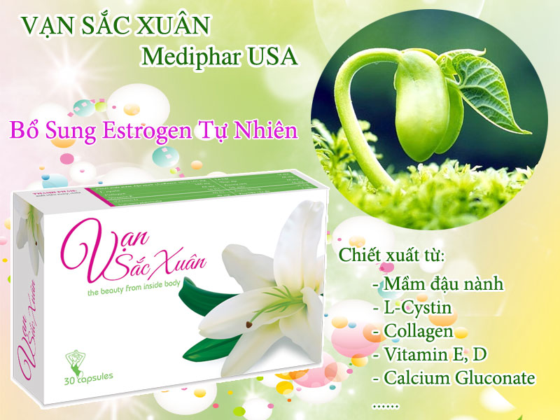 bổ sung estrogen tự nhiên vạn sắc xuân