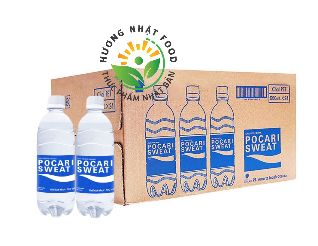 THÙNG 24 CHAI TIẾT KIỆM - NƯỚC ĐIỆN GIẢI POCARI SWEAT NHẬT BẢN 500ML