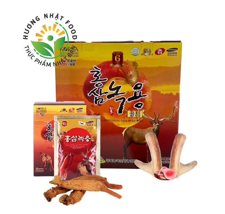 NƯỚC HỒNG SÂM NHUNG HƯƠU GYEONGBUK KOREA (30 gói x 70ml)