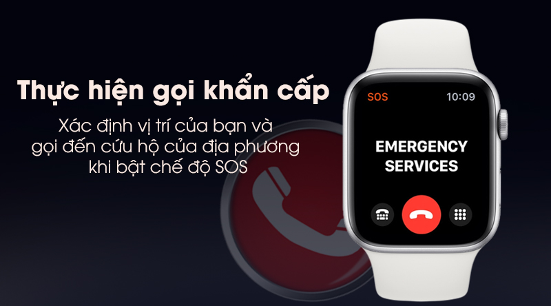 Apple Watch S5 LTE 44mm viền nhôm dây cao su