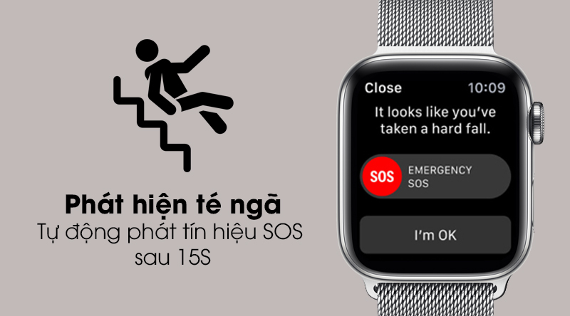 Apple Watch S5 LTE 40mm viền thép dây thép