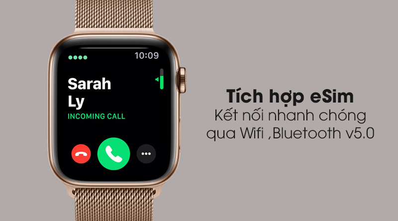 Apple Watch S5 LTE 44mm viền thép dây thép - Chính hãng VN/A