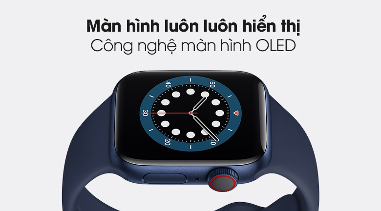 Apple Watch S6 LTE 40mm viền nhôm dây cao su - Chính hãng VN/A