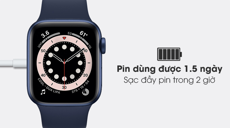 Apple Watch S6 LTE 40mm viền nhôm dây cao su - Chính hãng VN/A