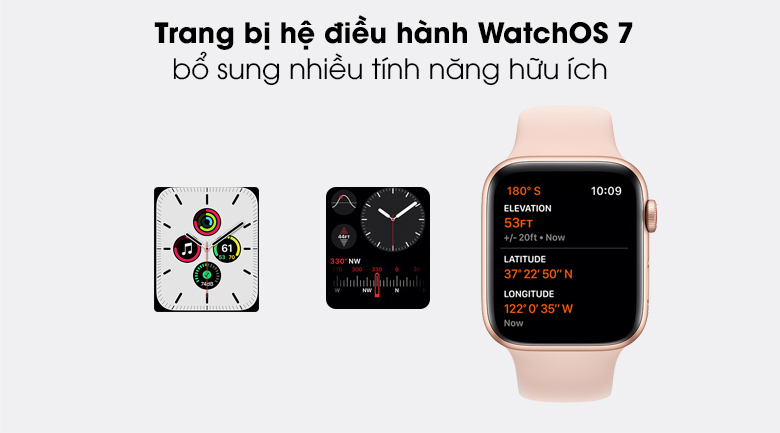 Apple Watch SE 40mm viền nhôm dây cao su