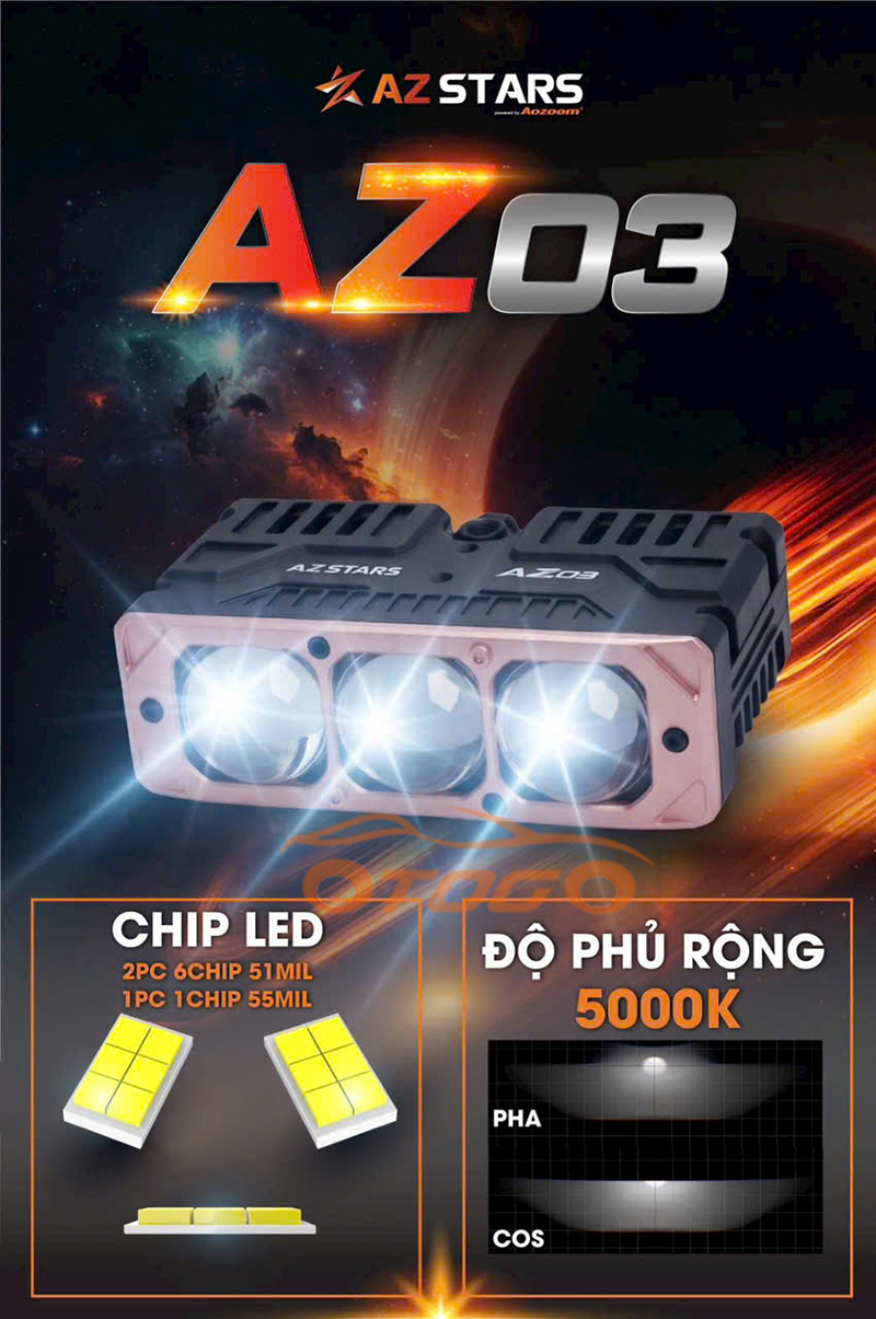 Đèn trợ sáng aozoom az03