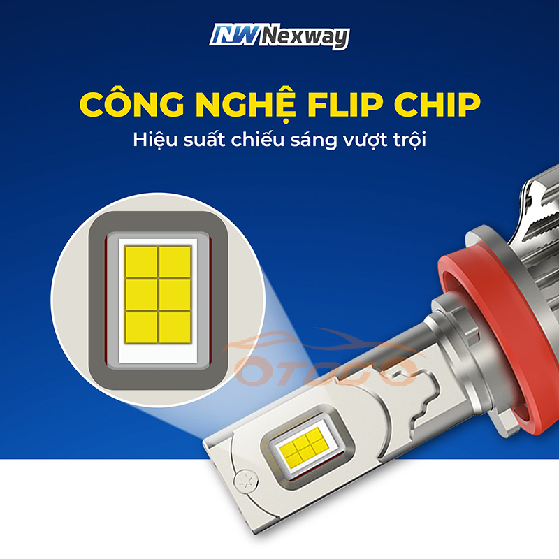 Vision X8 Loop Bóng Led Vision X8 Nexway 90W Đủ Các Chân Bóng