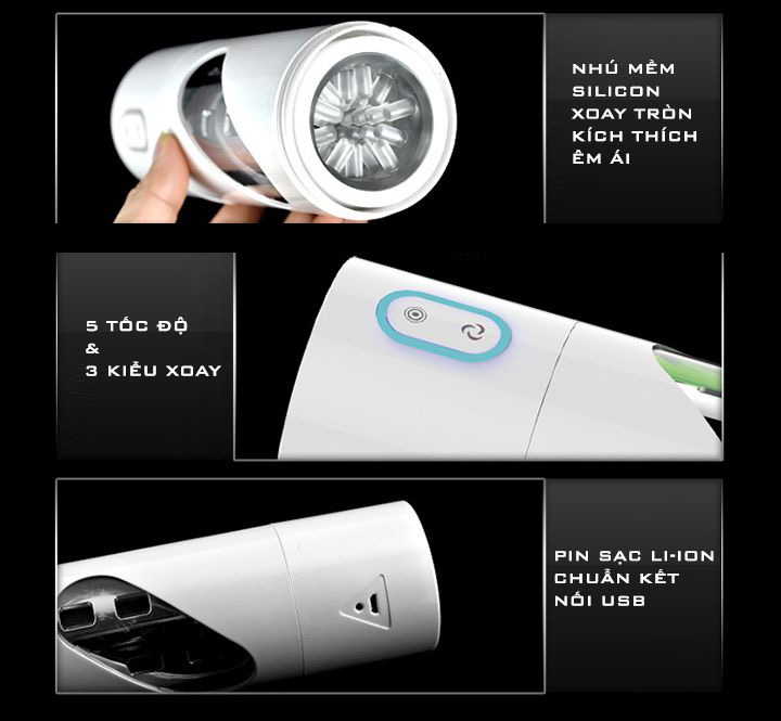 âm đạo giả xoay tự động làm tình