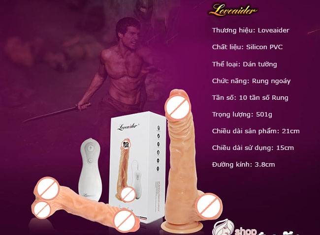 dương vật giả sạc điện loveaider