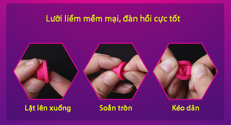 Đồ chơi vợ chồng lưỡi liếm rung hút leten